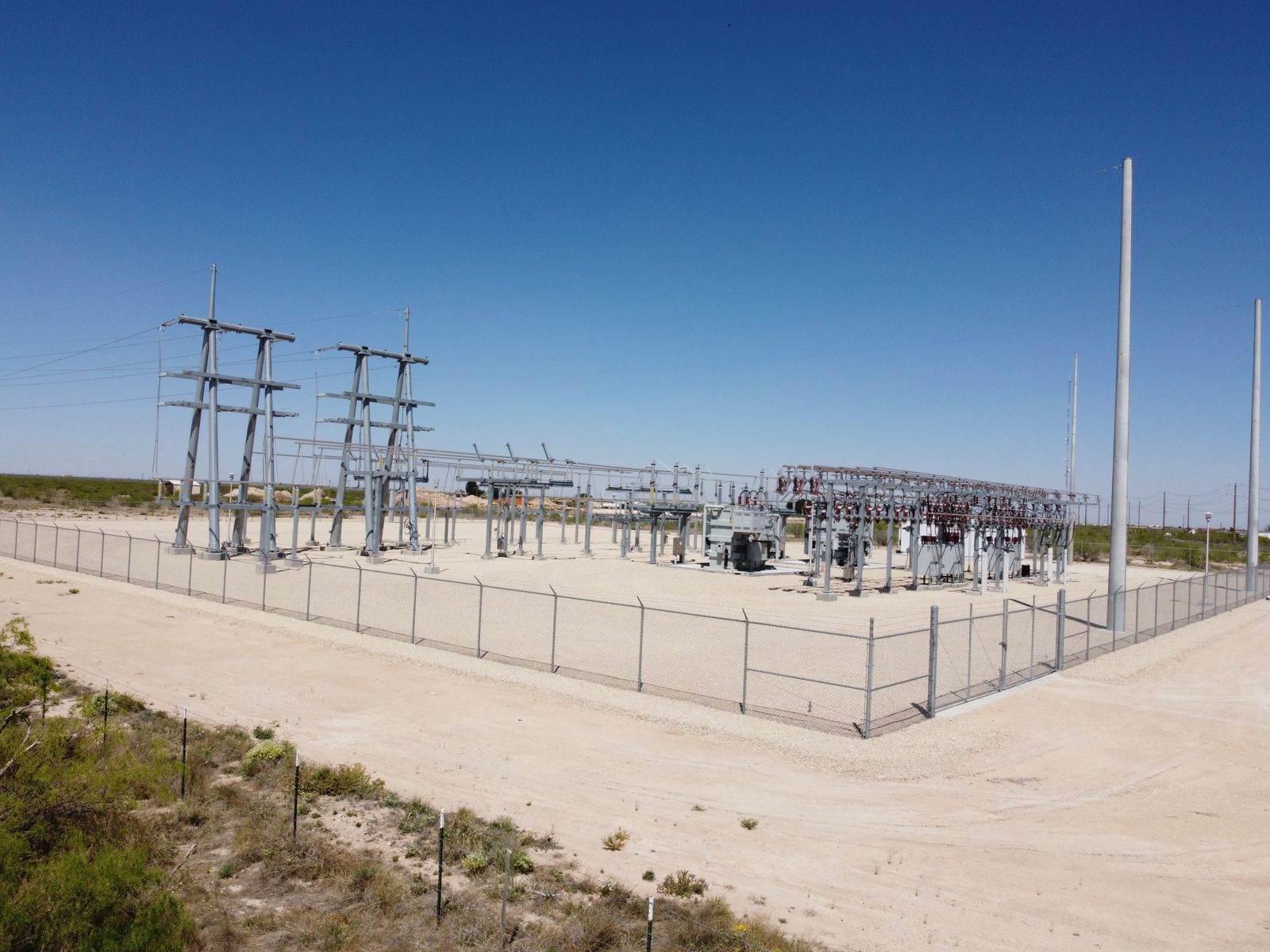 Substation serving a Barrio Energy site in Texas